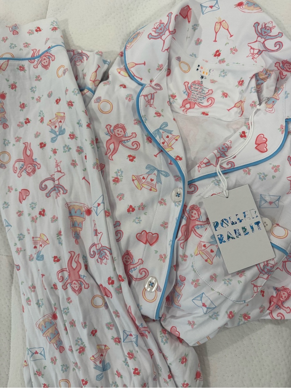 Roller Rabbit Monkey Pajama Set